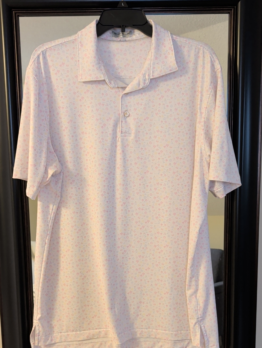 Peter Millar Utopia Burger Summer Comfort iGolf Polo Shirt - Large